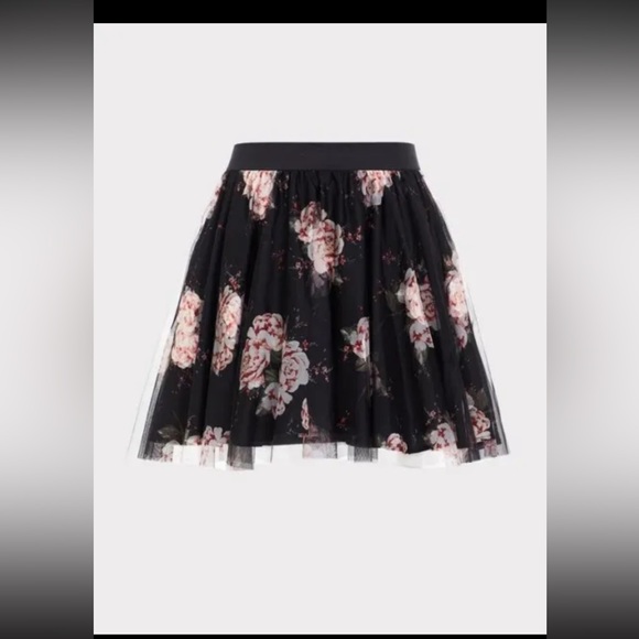 Size 3/4 Torrid Floral Tulle Skirt - Picture 2 of 7